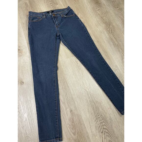 Forever 21 Women's Size‎ 27 Blue Skinny Jeans Mid Rise Stretch Denim - Picture 2 of 8